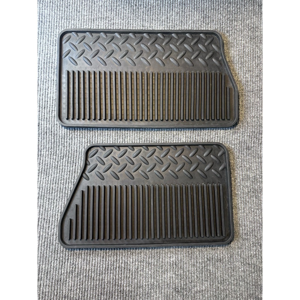 2007-2013 OEM factory Chevrolet Silverado, or GMC Sierra Rubber Rear Floor Mats